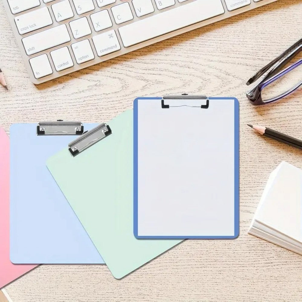 5 Star Office A4 Foolscap PVC Clipboards, Pack of 12 – Durable Multicolour Writing Boards
