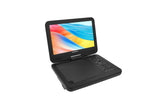 Oakcastle DVD120 Portable DVD Player with 10.5-Inch HD Swivel Screen – Rechargeable, Region Free, Car Powered