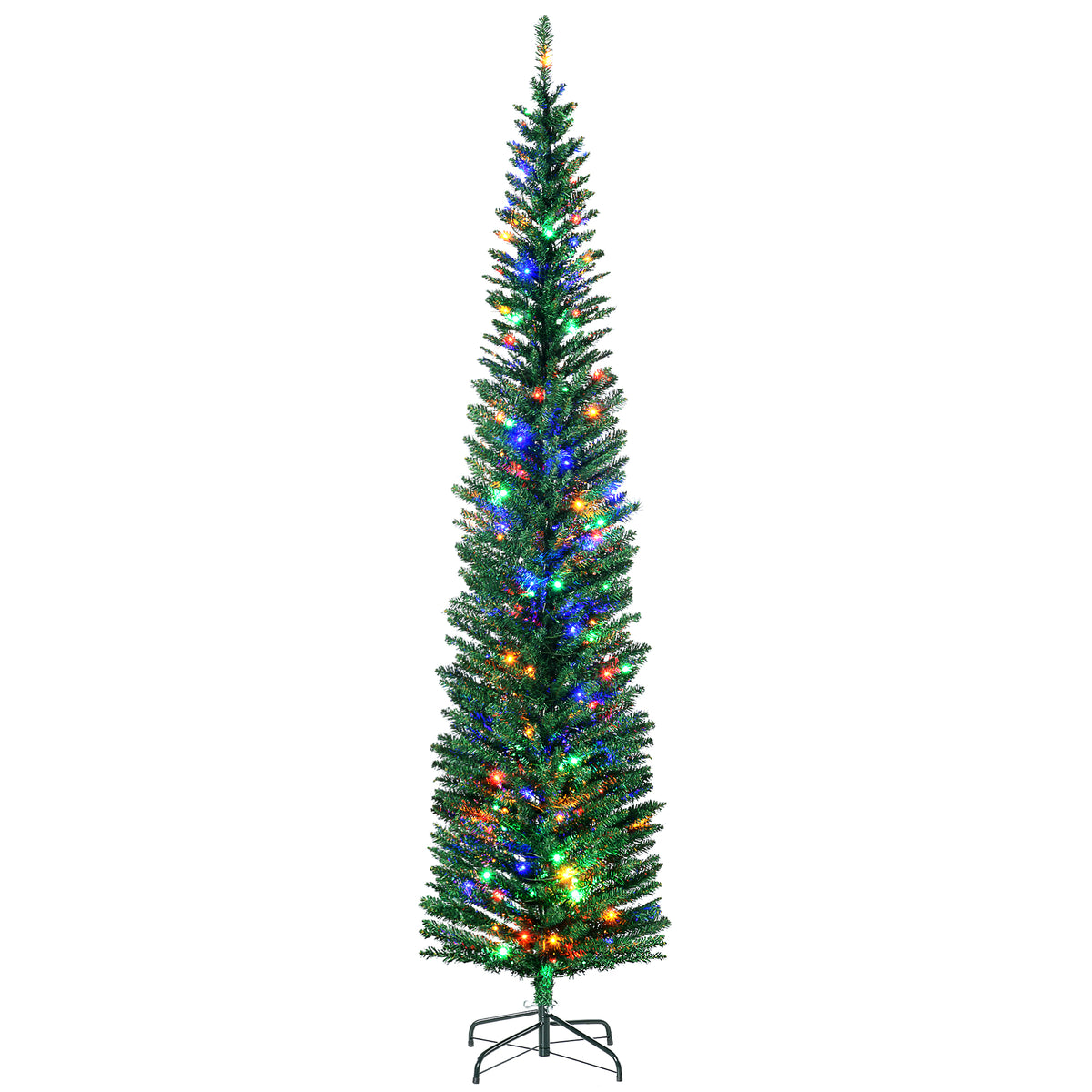 HOMCOM 7.5ft pre-lit pencil Christmas tree