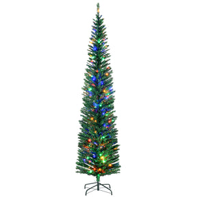 HOMCOM 7.5ft pre-lit pencil Christmas tree