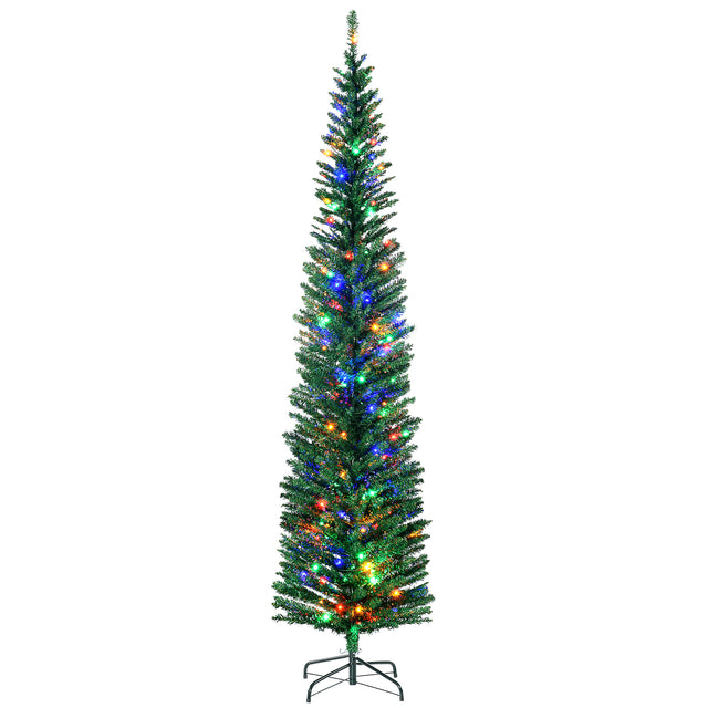 HOMCOM 7.5ft pre-lit pencil Christmas tree