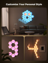 Govee H606A Hexagon LED Light Panel Extension, 1 Pack – 3D Gaming Room Decor, DreamView & Razer Chroma