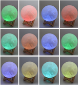 Moon Lamp with stand – White