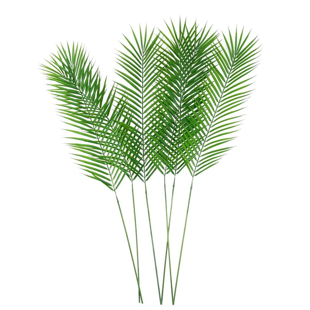 Leaf Design 100cm Realistic Artificial Palm Leaf – Wired Shapeable Stem for Arrangements
