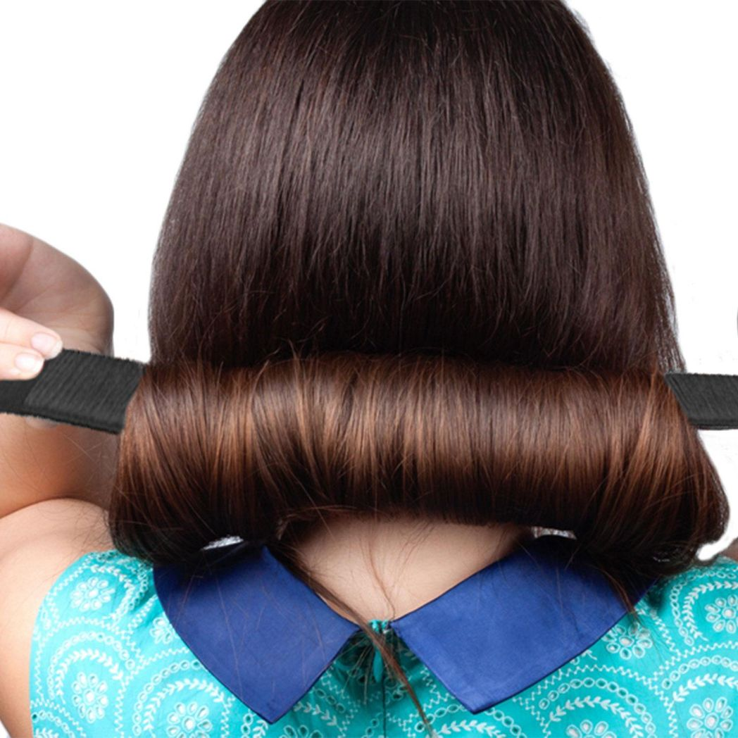 Aquarius Hair Bun Maker Donut, Lightweight Portable Flexible Metal Twist Bun Tool for Women – Black