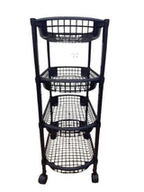 Avilo 4 Tier Rolling Cart – Instant Storage for Kitchen, Bathroom, Utility Room or Garage