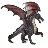 MojoFun Steel Dragon Toy Figurine – Fantasy Mythical Creature Model