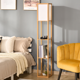 Storage Shelf Floor Lamp – Natural