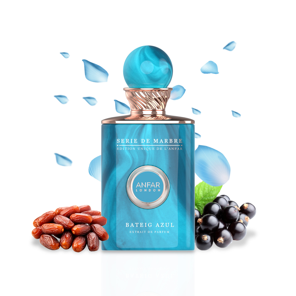 Bateig Azul Extrait de Parfum 100ml – Fresh & Citrus, Musky Fragrance, Unisex
