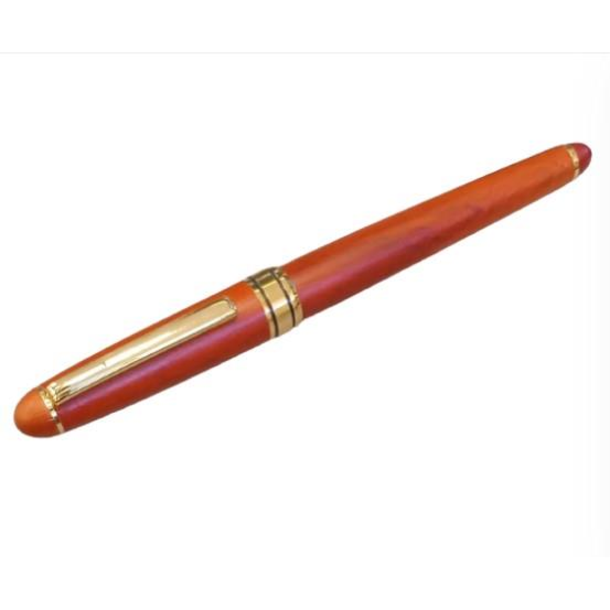 Imperial Handcrafted Natural Wood Ball Pen with Gold Trim & Fine Nib – Elegant Gift Pen, Matt Brown