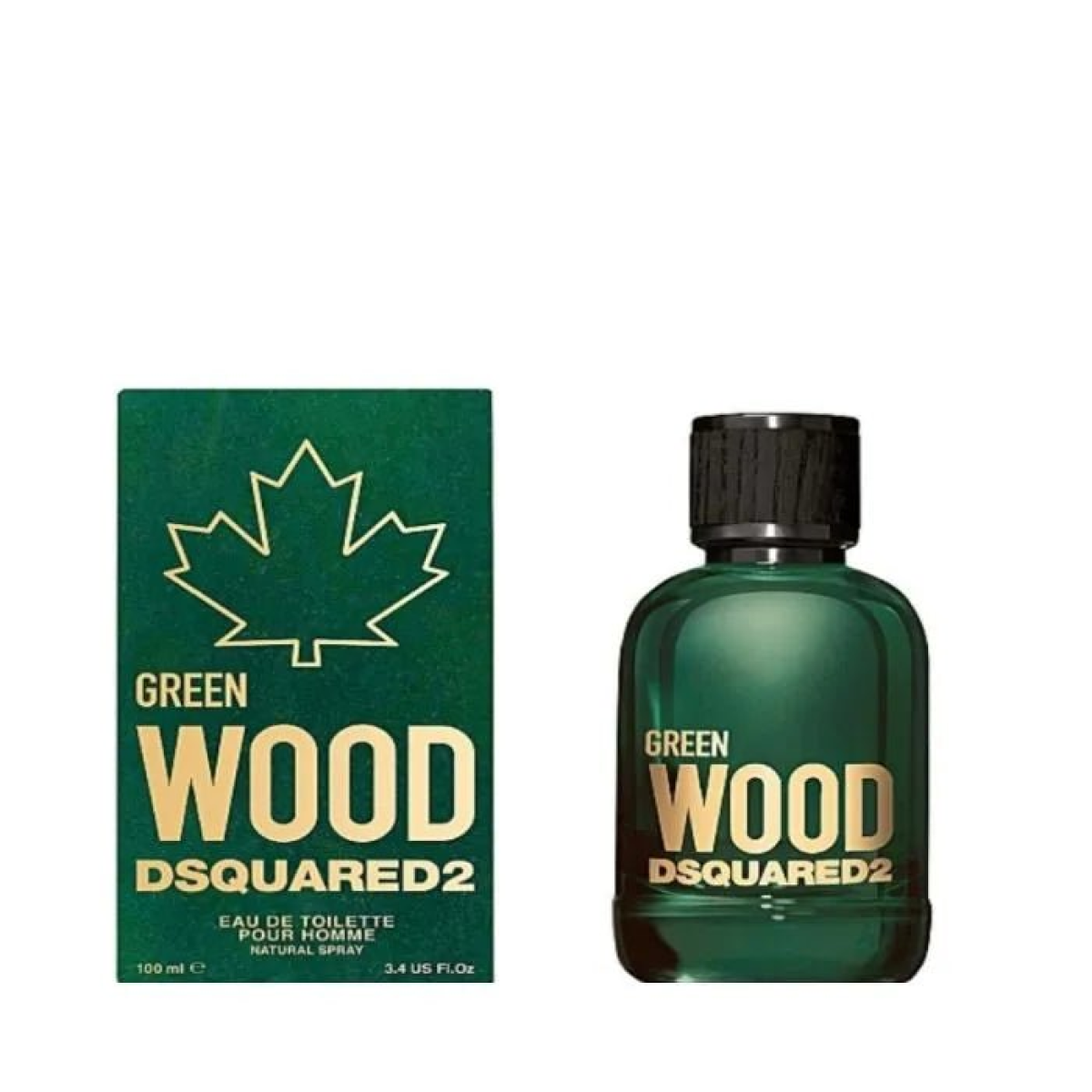 Dsquared2 Green Wood Pour Homme Eau de Toilette Spray 100ml – Woody, Fresh & Citrus Fragrance for Men