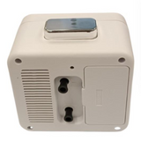 Acctim Parker Non-Ticking Sweep Bedside Alarm Clock with Crescendo Alarm, Snooze & Light, White