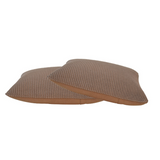 Artisan Furniture Ribbed Cotton Cushions, Set of 2 – Sofa and Armchair Scatter Cushions, Brown