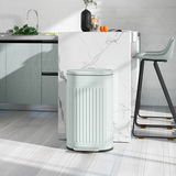 HOMCOM 30L Metal Pedal Bin with Soft-Close Lid and Removable Inner Bucket – Kitchen Waste Bin, Light Green