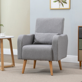 HOMCOM accent chair styled in a bedroom