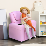 HOMCOM Kids Recliner Armchair with Footrest – Child-Size Mini Gaming Sofa for TV, Games & Reading