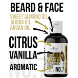 Livfragrance Beard & Face Oil Blend No.8, 50ml – Citrus, Vanilla & Herb Scented Grooming Oil