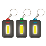 Infapower COB Keyring Torch, Box of 12 – 120 Lumen LED with 3 Modes, Assorted Colours