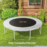 SPORTNOW Trampoline Mat with 54 V-Hooks – UV-Protected Jumping Mat for 10ft Round Trampoline, Black