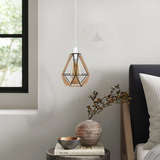 LEDSone Vintage Hemp Rope and Metal Cage Lampshade with Reducer Ring, 18 x 19cm