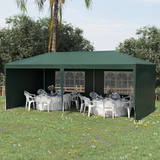 Outsunny 6m x 3m Garden Gazebo Marquee with 2 Windows & UV-Resistant Canopy – Party Tent, Green