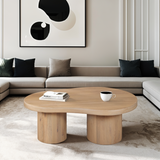 Austin Solid Wood Coffee Table with Natural Wood Grain – 92 x 58cm Living Room Centrepiece