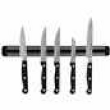Wall-Mounted Magnetic Knife Holder, 33cm Pack of 2 – Kitchen Knife and Utensil Storage Rack, Black