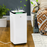 HOMCOM 16L/Day Dehumidifier with Air Purifier, Timer & 5 Modes – Quiet Damp and Mould Control