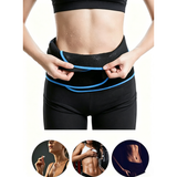 Waist Trimmer Belt with Phone Pocket – Adjustable Neoprene Workout Sweat Band, Blue & Black
