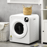 HOMCOM 6kg Vented Tumble Dryer with 7 Drying Programmes – Space-Saving Laundry Dryer, White