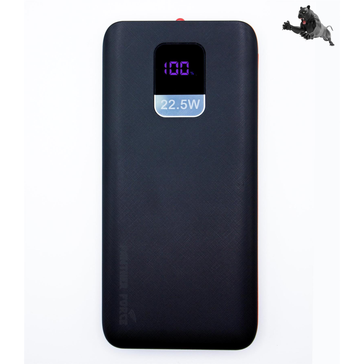 Panther Force 10000mAh Power Bank with PD3.0 22.5W Fast Charging, 2 USB Outputs & LCD Display
