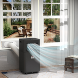 HOMCOM 8000BTU Portable Air Conditioner with 4 Modes, LED Display, Remote & 24 Hour Timer – Home Office Cooling