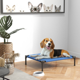 Pawhut Elevated Pet Bed with Powder Coated Metal Frame – Foldable Cooling Cot for Dogs and Cats