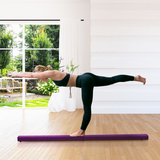 HOMCOM 2.1m Folding Balance Beam with Suede Cover – Gymnastics Skill Trainer for Kids & Teens, Purple
