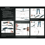 53-Inch Takedown Recurve Bow Set, 40lbs, with 6 Fibreglass Arrows & Target Faces – Archery Kit