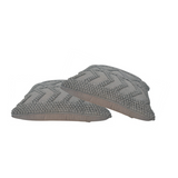 Artisan Furniture Alda Zig-Zag Cushions, Set of 2 – Plump Scatter Cushions for Sofa & Bedroom, Grey