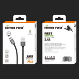 Panther Force 3m Type-C Charging Cable, 2.4A – Extra-Long Fast Charging Lead for Phones & Devices