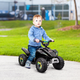 HOMCOM 6V Kids Electric Ride-On Car with Big Wheels, Forward and Reverse – Toddler Car for 18-36 Months, Black
