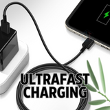 Woox MX0003 USB to Type-C Data Cable with 18W Max Charging – Durable PVC, 1m, Black