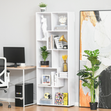 Multipurpose 8-Grid Decorative Bookshelf – Open Storage for Living Room, Bathroom & Kitchen, White