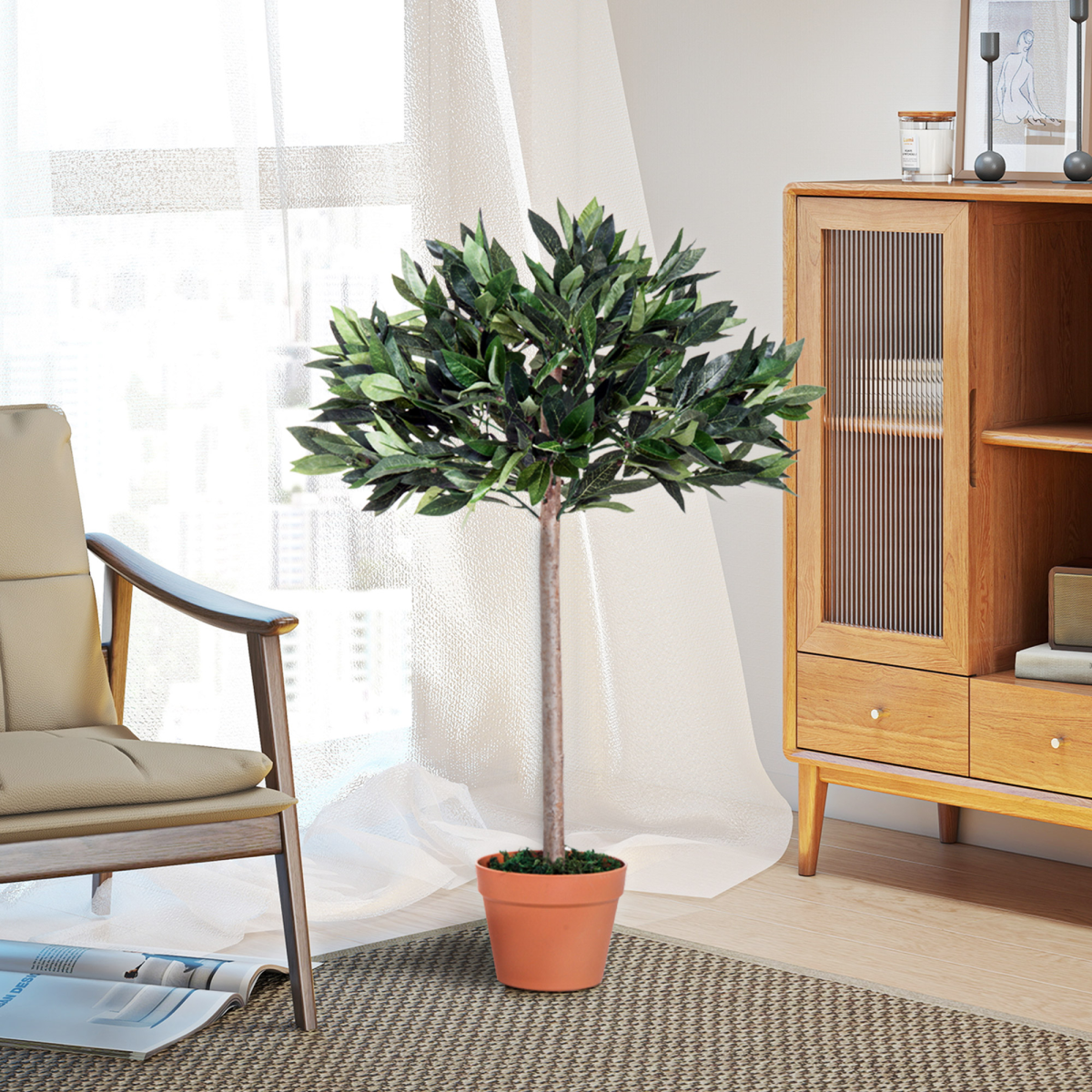 Outsunny Artificial Olive Tree Plant, 90cm