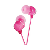 JVC HA-FX23 In-Ear Headphones with Neodymium Drivers & 3 Sizes of Silicone Earpieces – Pink