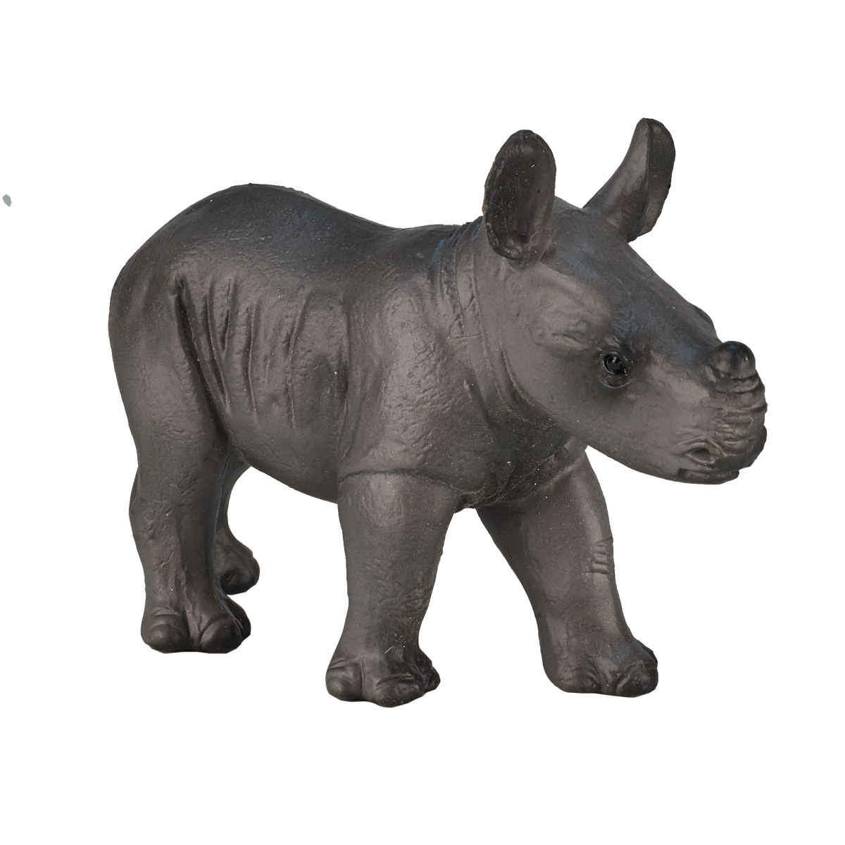 MojoFun Baby Rhino Standing Toy Figurine – Realistic Wildlife Model