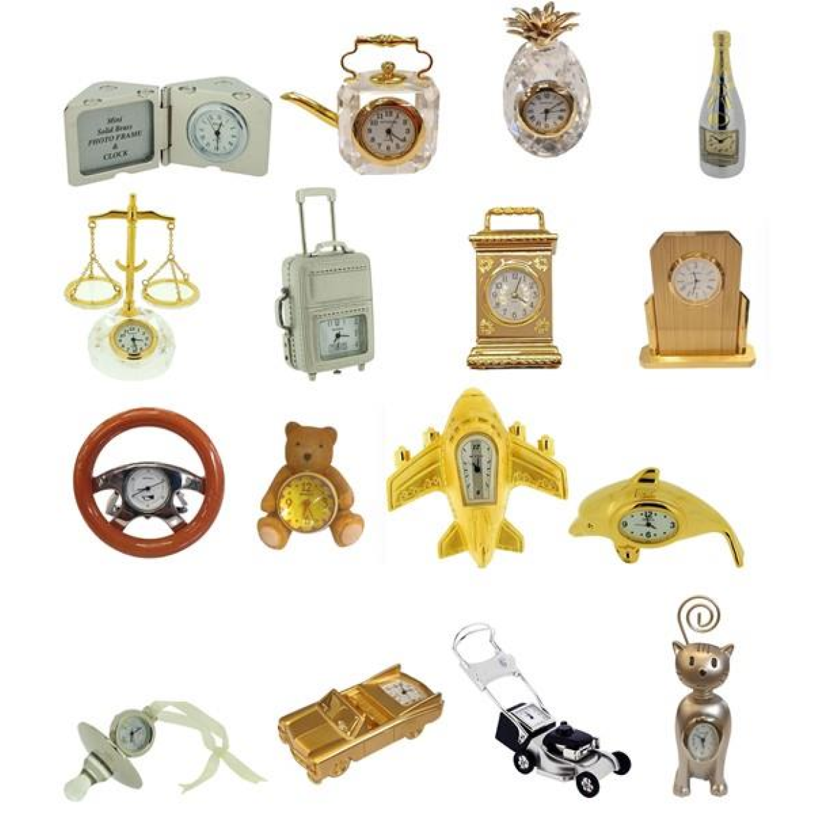 Miniature Vintage-Style Quartz Clock with Bold Numbers – Elegant Small Clock for Dining or Living Room