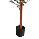 Leaf Artificial Ficus Tree with Natural Variegated Leaves in Pot – Statement Indoor Plant, 160cm