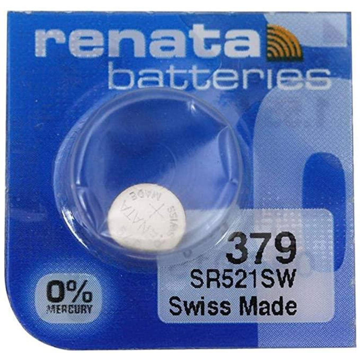 RENATA SP 379 Watch Battery – Swiss Made High Silver Content Coin Cell, Single Battery