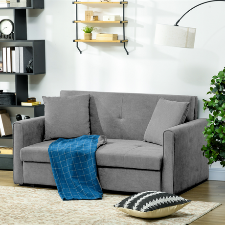 HOMCOM 2 Seater Sofa Bed converted into double bed