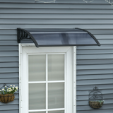 Outsunny Door Canopy Awning with Weather-Resistant Cover – Window Rain Shelter, 100 x 75cm