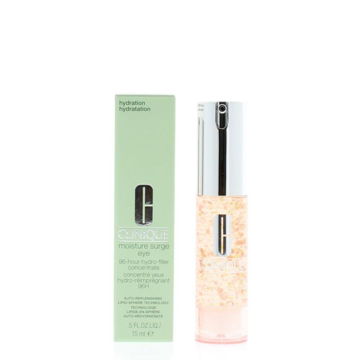 Clinique Moisture Surge Eye 96Hr Hydration Gel-Cream – Lightweight Eye Cream for Dry, Tired Eyes, 15ml
