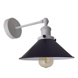 Adjustable Black & White Wall Sconce